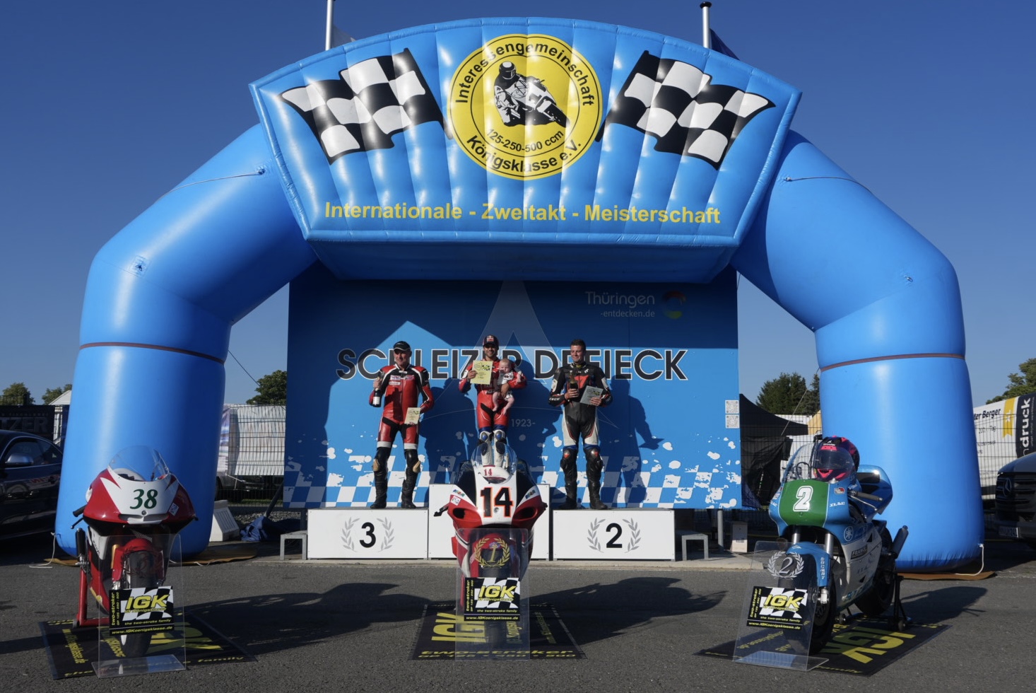 Podium GP250 Rennen 1