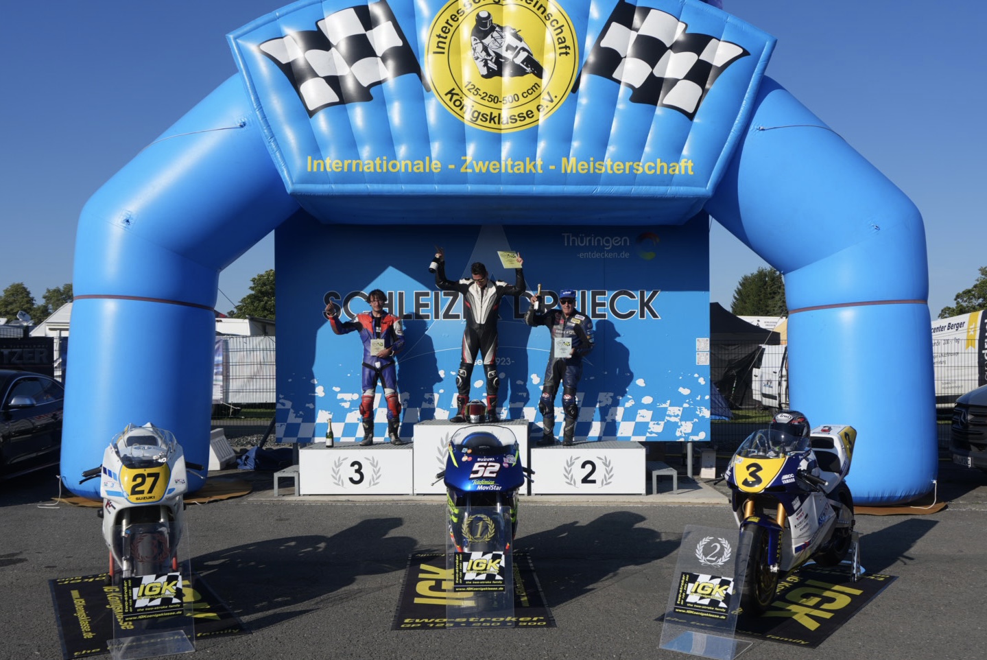 Podium GP500 Rennen 1
